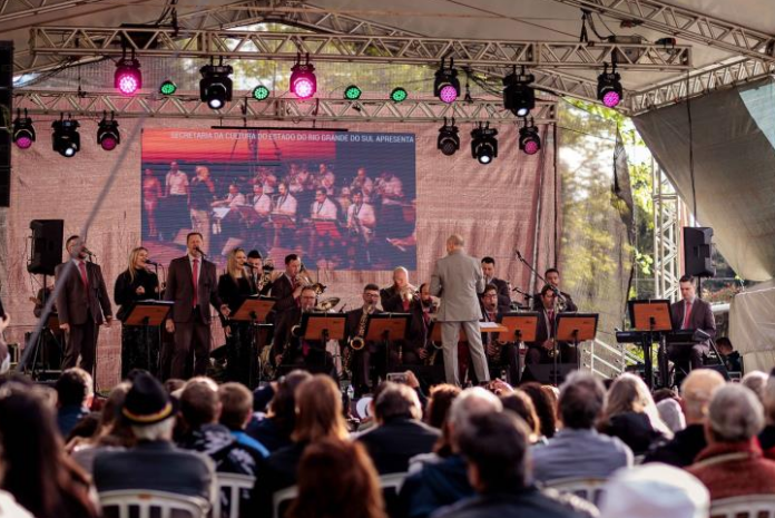 Orquestra de Teutônia abrilhantou o Território Criativo Vila Joaquina no último domingo